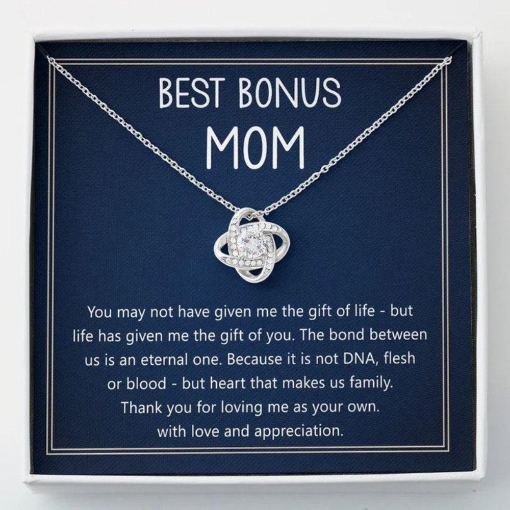 Stepmom Necklace, Bonus Mom Gift For Step Mother, Best Bonus Mom Necklace, Step Mom Gift For Stepmom Necklace