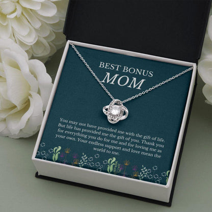 Stepmom Necklace, Bonus Mom Gift For Step Mother Gift From Bride, Step Mom Gift For Stepmom Necklace, Step Mom Wedding Gift