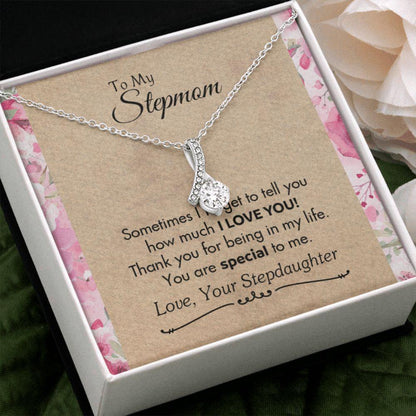 Stepmom Necklace, Gift For Stepmom From Stepdaughter, You Are Special To Me Alluring Necklace
