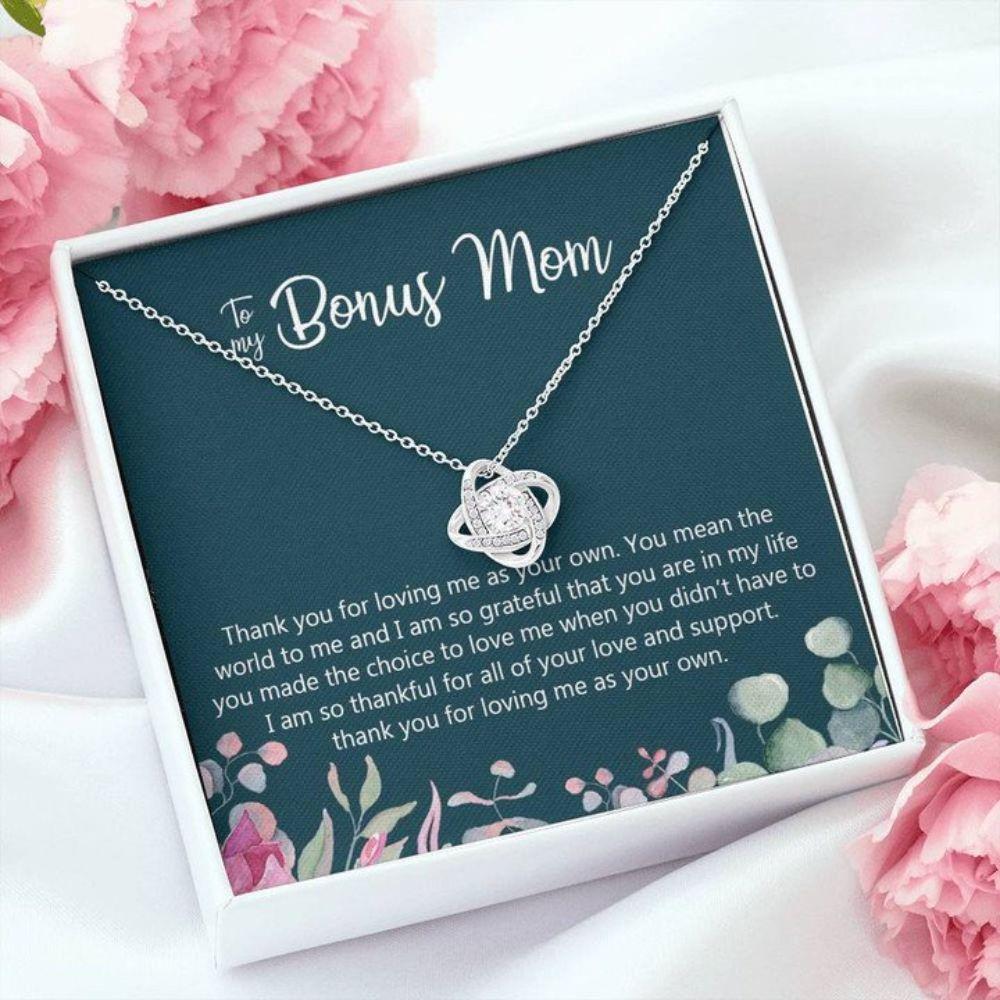 Stepmom Necklace, Mothers Day Necklace To My Bonus Mom Necklace