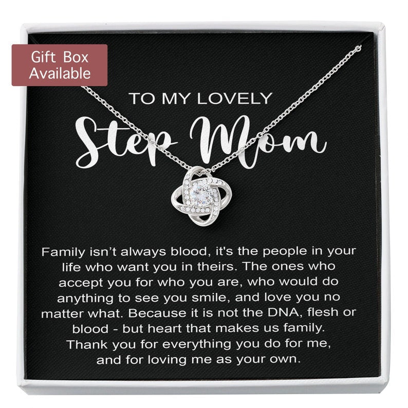 Stepmom Necklace, Step Mom Gift, Step Mom Necklace, Bonus Mom Gift Necklace, Step Mom Wedding Gift, Step Mom Birthday Necklace