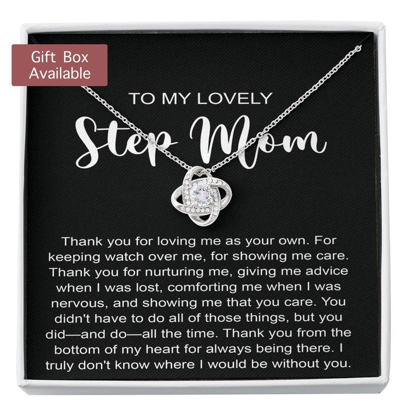 Stepmom Necklace, Step Mom Gift, Step Mom Necklace, Bonus Mom Gift Necklace, Step Mom Wedding Gift, Step Mom Birthday Necklace