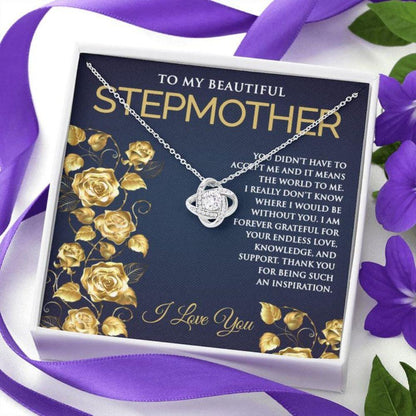 Stepmom Necklace, Stepmom Birthday Necklace, Gift For Bonus Mom, Thoughtful Gift, Meaningful Message Card V2