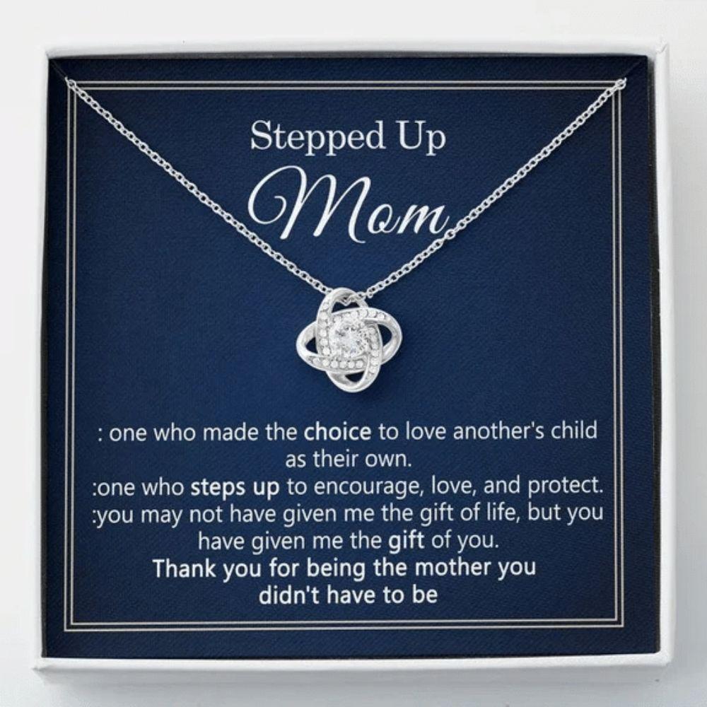 Stepmom Necklace, Stepped Up Mom, Bonus Mom Gift, Step Mom Necklace, Step Mom Birthday Necklace, Bonus Mom Necklace