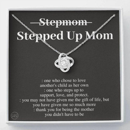Stepmom Necklace, Stepped Up Mom, Gift For Stepmom, Bonus Mom Necklace, Stepmother, Second Mama, From Step Daughter, Step Son