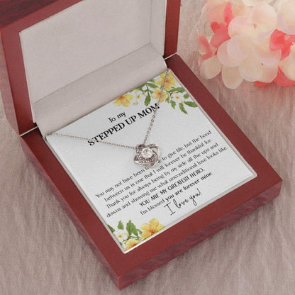 Stepmom Necklace, To My Stepped Up Mom Gift Necklace, Meaningful Mother’S Day Necklace For Stepped Up Mom, Stepmom Gift From Stepdaughter, Stepson