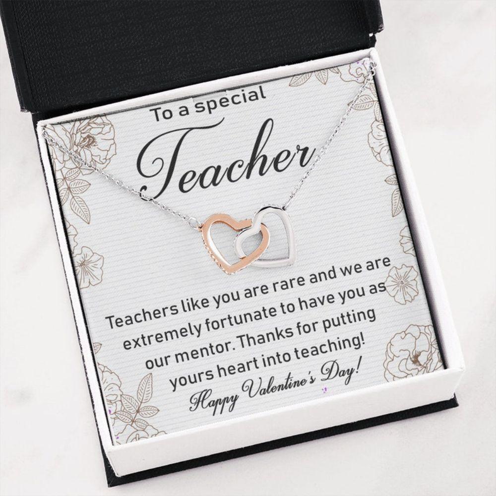 Teacher Necklace Valentine’S Day Gifts, Teacher Appreciation Gifts, Gift For Teacher Necklace, Valentine Gift For Teachers, Teacher Valentine Gifts