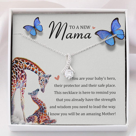 Mom Necklace, To A New Mama Necklace “ Gift For New Mom First Time Mom Necklace