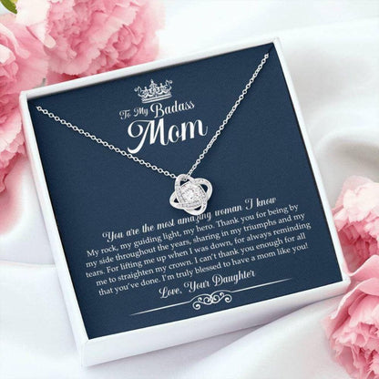 Mom Necklace, To My Badass Mom Necklace “ Funny Gift For Mom On Mother’S Day