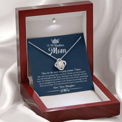 Mom Necklace, To My Badass Mom Necklace “ Funny Gift For Mom On Mother’S Day