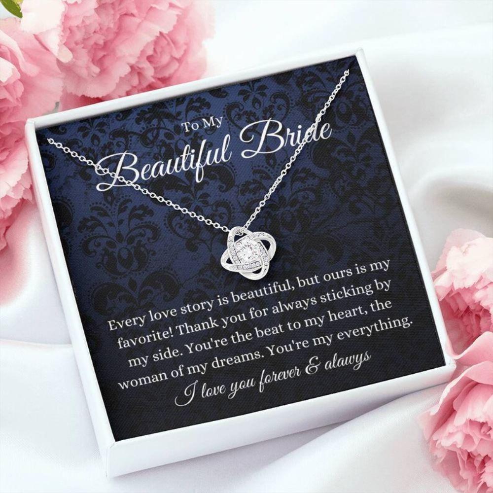 Future Wife Necklace, To My Beautiful Bride Necklace From Groom, Wedding Day Gift To Future Wife