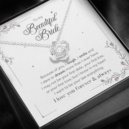 Future Wife Necklace, To My Beautiful Bride Necklace “ Wedding To My Bride Gift From Groom, Groom To Bride Gifts