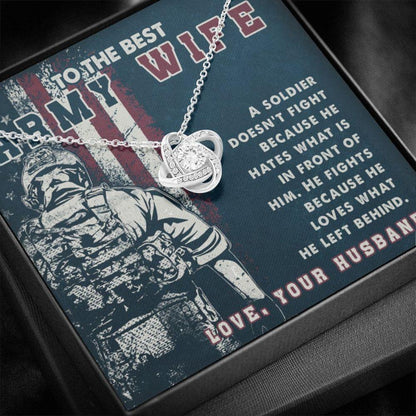 Wife Necklace, To My Best Army Wife Necklace, Gift For Soldier Wife, Military Wife