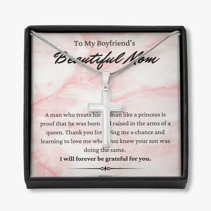 Boyfriend’S Mom Necklace, To My Boyfriend’S Mom Necklace, Gift For Boyfriend’S Mom, Boyfriend Family