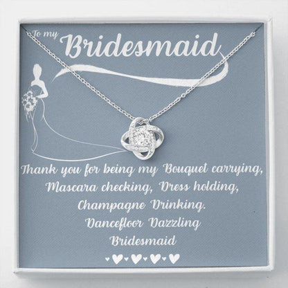 Friend Necklace, To My Bridesmaid Necklace, Thank You Gift For Bridesmaid, Wedding Day Gift