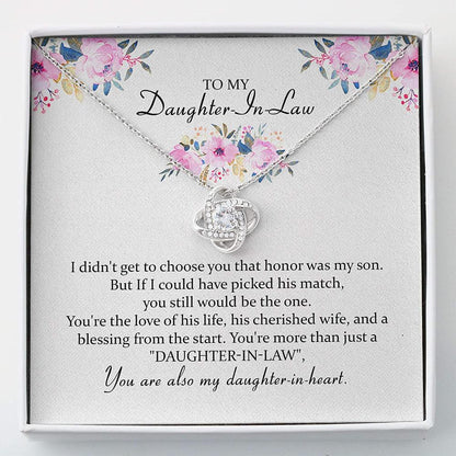 Daughter-In-Law Necklace, To My Daughter In Law Necklace Gift “ Daughter In Law Gift