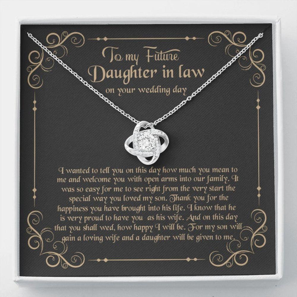 Daughter-In-Law Necklace, To My Daughter-In-Law Necklace, Gift For Daughter-In-Law, Wedding Gift
