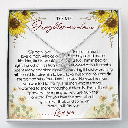 Daughter-In-Law Necklace, To My Daughter-In-Law Necklace Gifts “ Gift For Daughter In Law