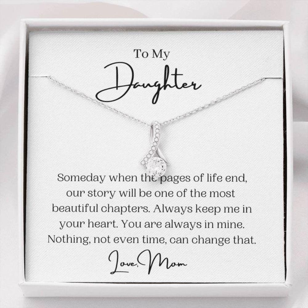 Daughter Necklace, To My Daughter Necklace, Always Keep Me In Your Heart, Gifts For Daughter