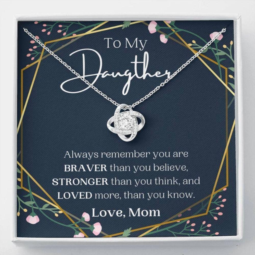 Daughter Necklace, To My Daughter Necklace, Always Remember You Are Loved, Gift For Daughter From Mom