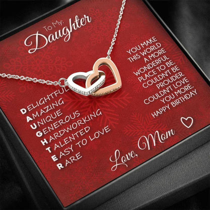 Daughter Necklace, To My Daughter Necklace, Gift For Daughter From Mom, Daughter Definition