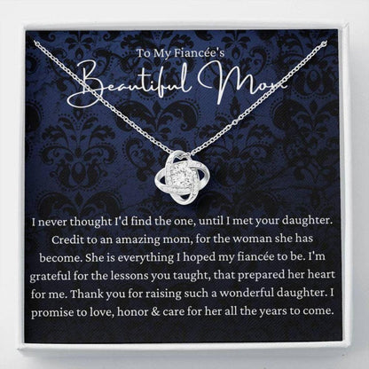 Mom Necklace, To My Fiance’S Mom Necklace, Gift For Fiancee’S Mom, Fiancee’S Mom Gift
