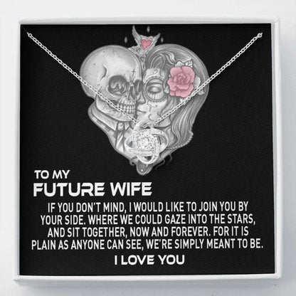 Future Wife Necklace, To My Future Wife, Gaze Into The Stars Necklace “ Gift For Fiance, Future Wife “ Tattoo Skull