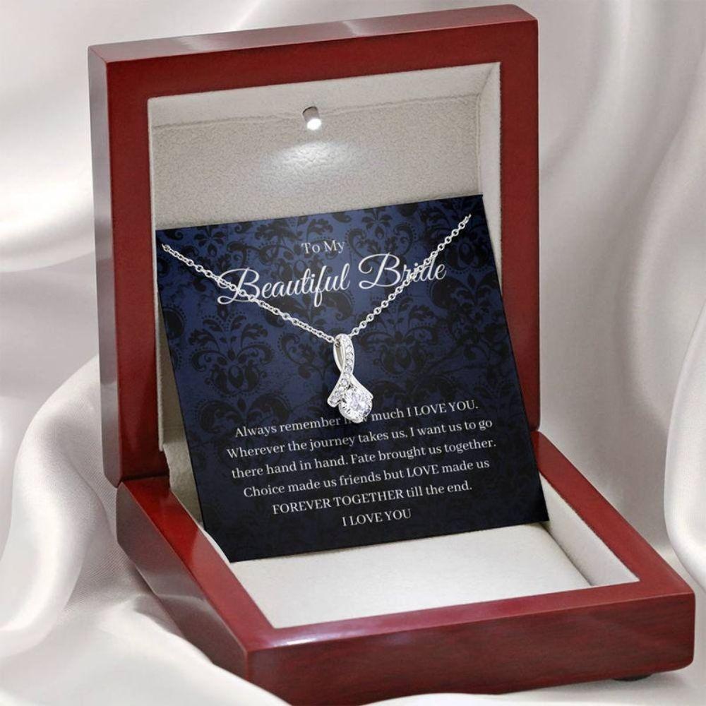 Future Wife Necklace, To My Future Wife Necklace Gift From Groom, Wedding Day Gift For Bride From Groom