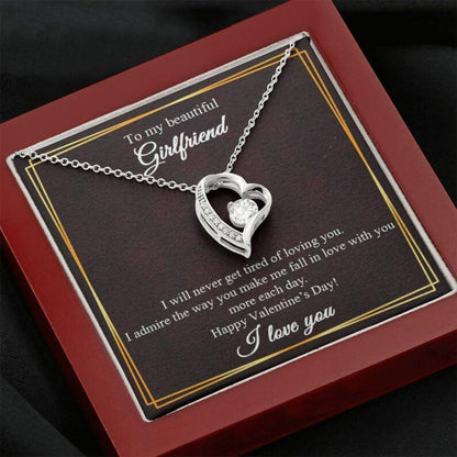 Gift For Girlfriend Necklace, Valentine Gift For Her-925 Sterling Silver Pendant