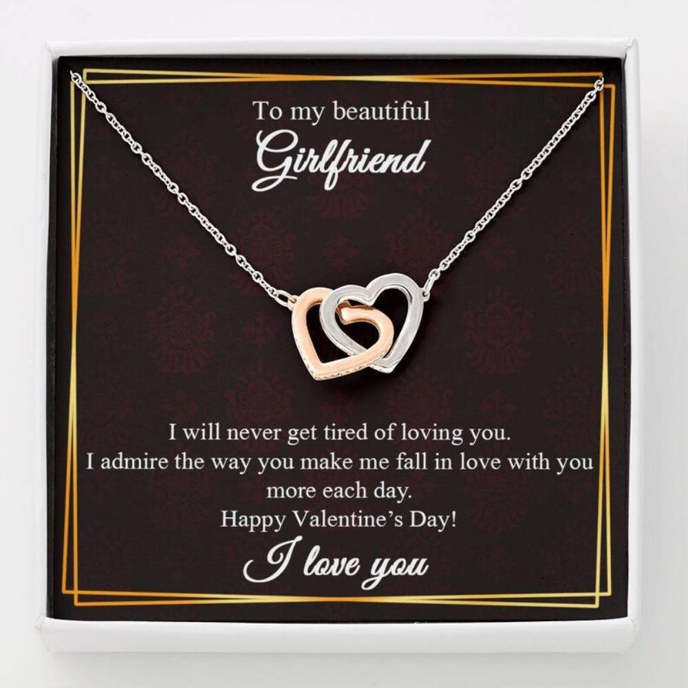 To My Girlfriend Gift Necklace,Valentine Gift For Her-925 Sterling Silver Pendant