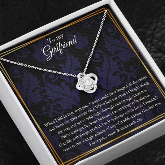 Girlfriend Necklace, To My Girlfriend Gift Necklace, Necklace For Girlfriend, Gift For Her, Anniversary Gift