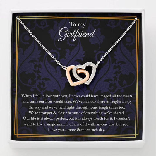Girlfriend Necklace, To My Girlfriend Gift Necklace, Necklace For Girlfriend, Gift For Her, Anniversary Gift