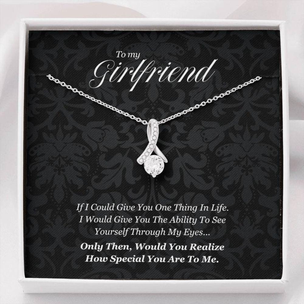 Girlfriend Necklace, To My Girlfriend Necklace “ Birthday Christmas Gift For Girlfriend From Boyfriend