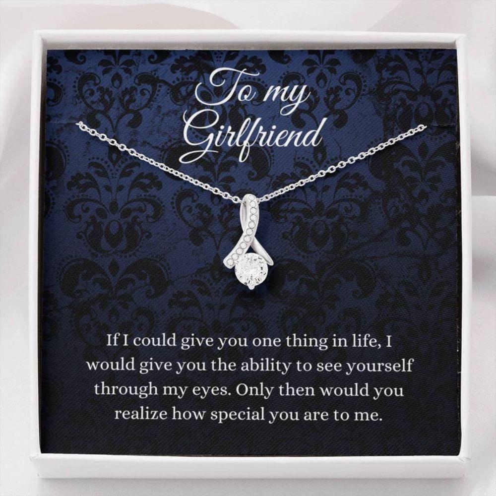 Girlfriend Necklace, Future Wife Necklace, To My Girlfriend Necklace, Gift For Girlfriend Anniversary Gift
