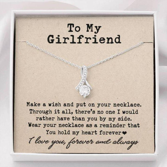 Girlfriend Necklace, Future Wife Necklace, Wife Necklace, To My Girlfriend Necklace Gift You Hold My Heart Forever Rakva