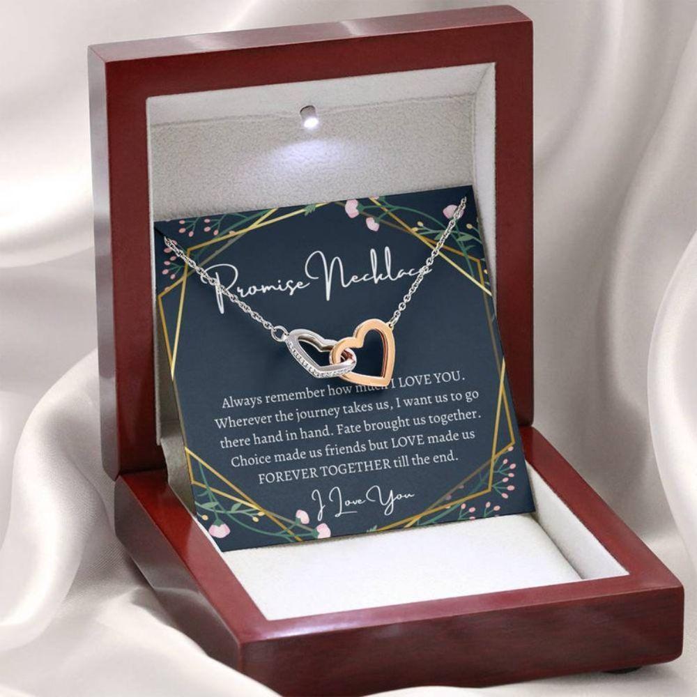 Girlfriend Necklace, Future Wife Necklace, To My Girlfriend Promise Necklace, For Couples, Gift For Girlfriend Wife Anniversary