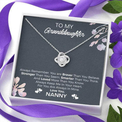 Granddaughter Necklace, To My Granddaughter, Œalways Remember” Necklace Gift From Nanny