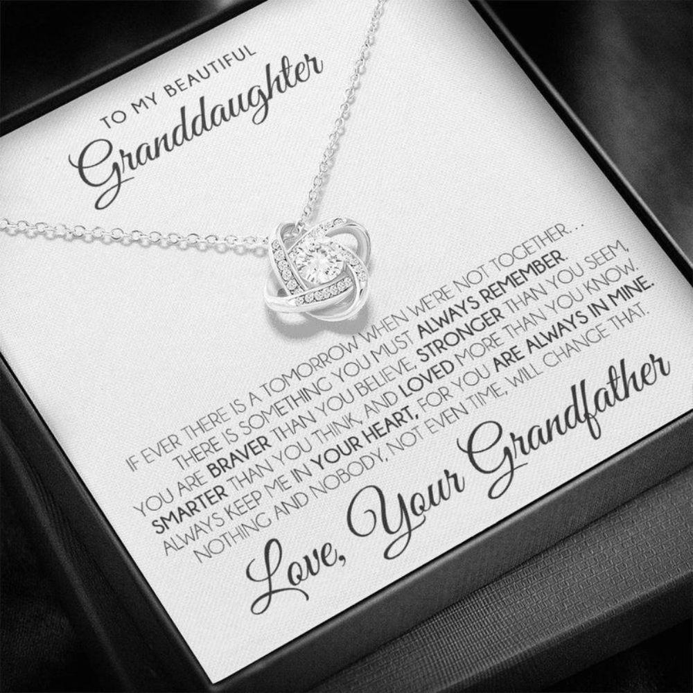 Granddaughter Necklace, To My Granddaughter Necklace, Gift For Granddaughter From Grandfather
