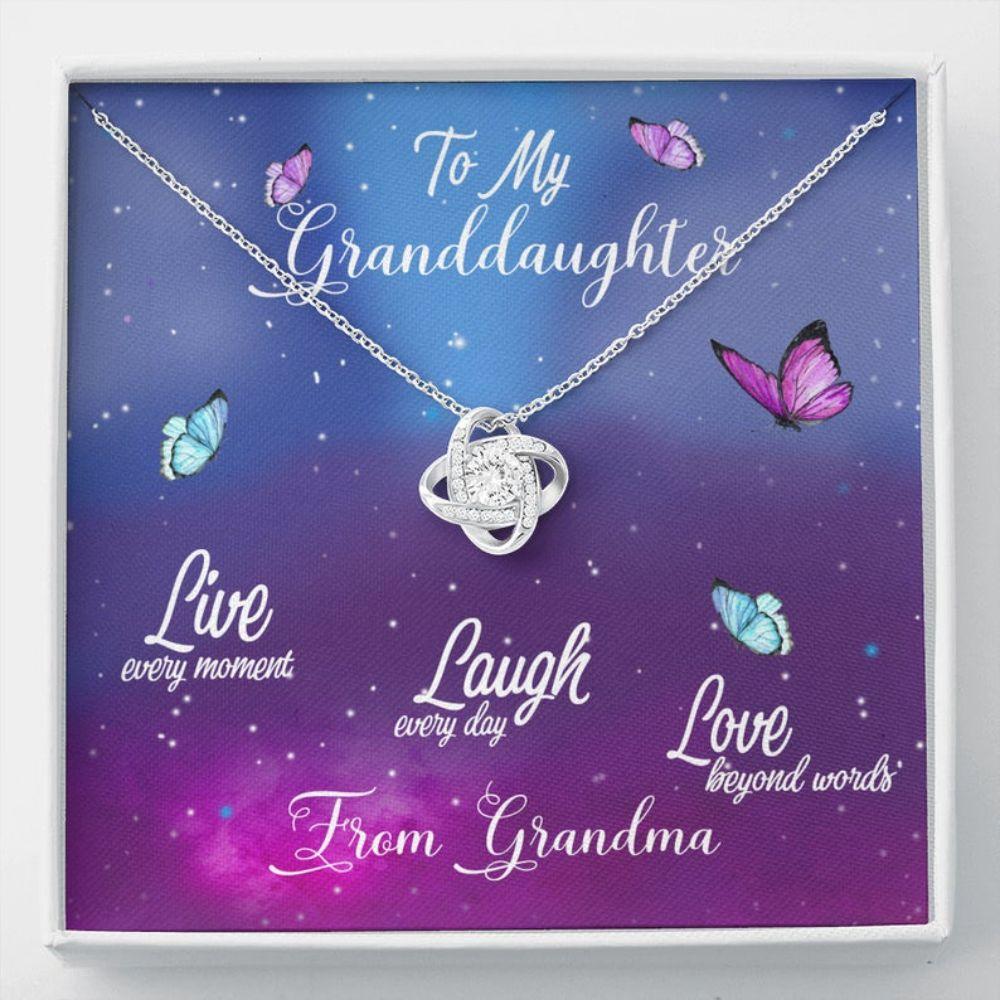 Granddaughter Necklace, To My Granddaughter Necklace, Gift For Granddaughter From Grandma