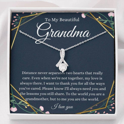 Grandmother Necklace, To My Grandma Necklace, Gift For Grandmother From Granddaughter Grandson