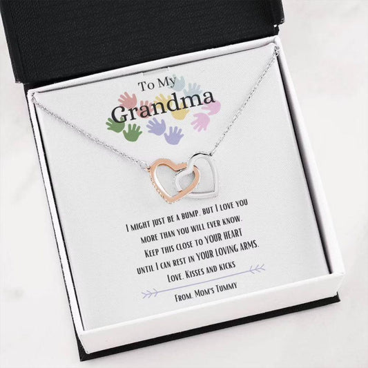 Grandmother Necklace, To My Grandma Necklace, I Love You, New Grandma Gift, Gifts For Expectant Grandmother