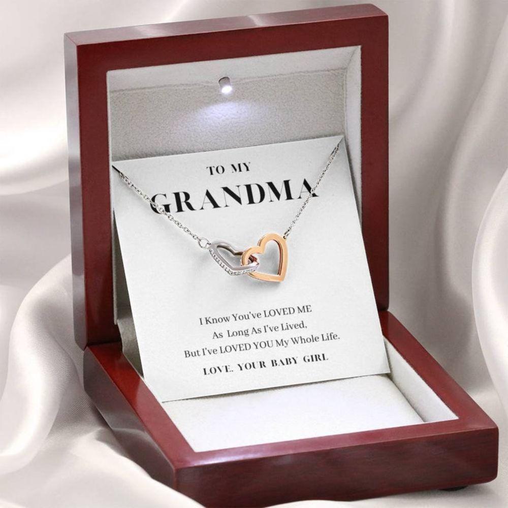 Grandmother Necklace, To My Grandma Necklace, Love You My Whole Life, Grandma’S Gift From Granddaughter