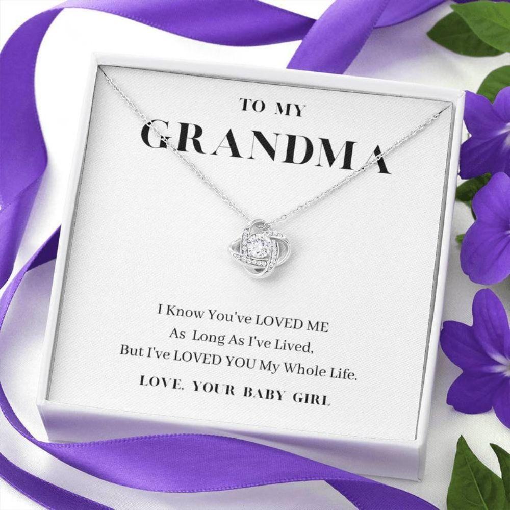 Grandmother Necklace, To My Grandma Necklace, Love You My Whole Life, Grandma’S Gift From Granddaughter