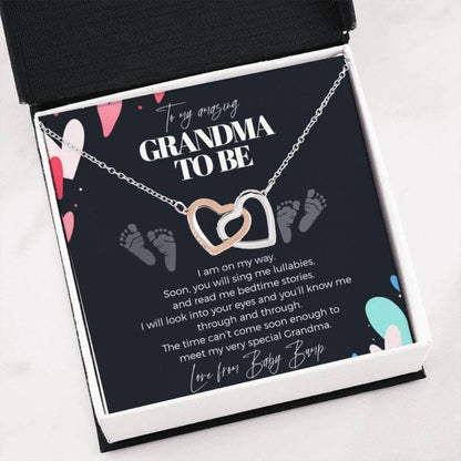 Grandmother Necklace, To My Grandma To Be Necklace “ Pregnancy Gift For Grandma From Baby Bump