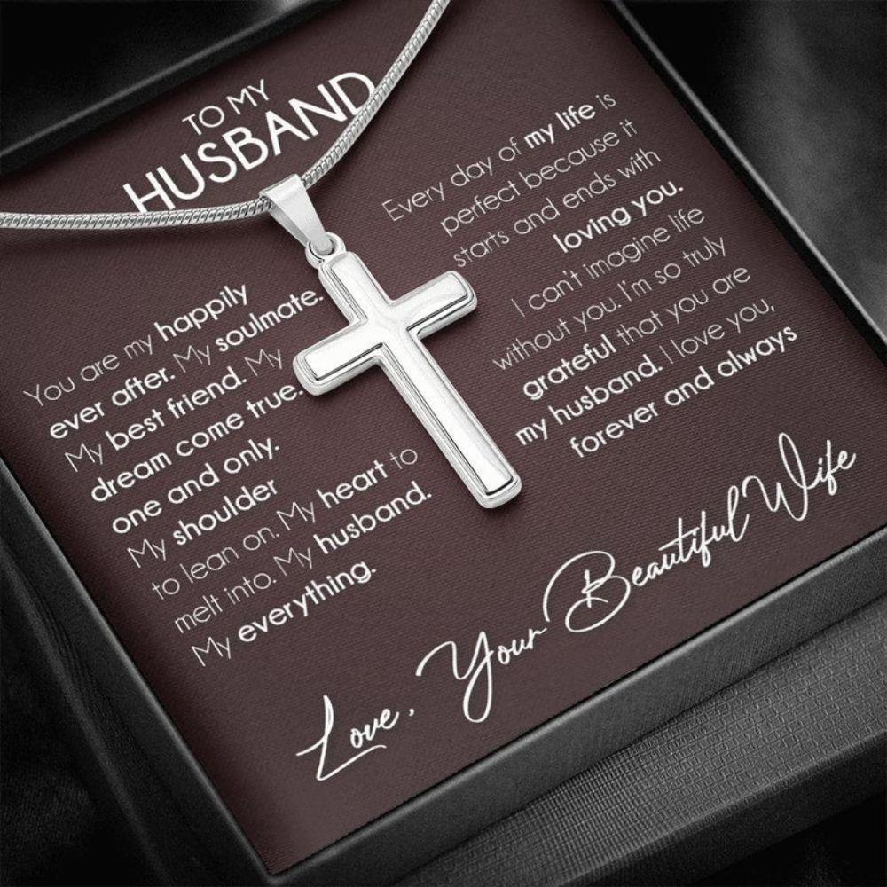 Husband Necklace, To My Husband Necklace Gifts, Anniversary Gift For Husband From Wife, Wedding Gift