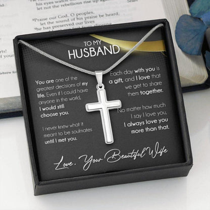 Husband Necklace, To My Husband Necklace Gifts, Anniversary Gift For Husband From Wife, Wedding Gift