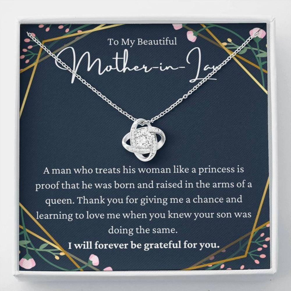 Mother-In-Law Necklace, To My Mother-In-Law Necklace, Gift For Mother-In-Law Birthday Christmas
