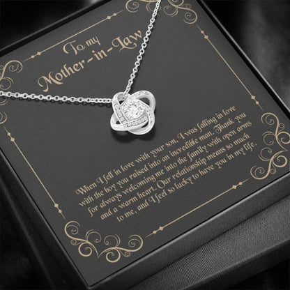Mother-In-Law Necklace, To My Mother-In-Law Necklace, Gift For Mother-In-Law Thank You
