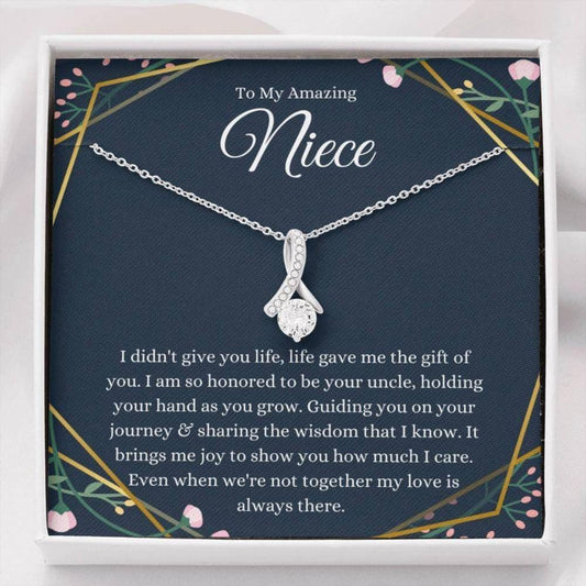 Niece Necklace, To My Niece Necklace Gift From Uncle, Niece Necklace, Niece Christmas Gift Rakva