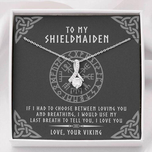 Girlfriend Necklace, Future Wife Necklace, Wife Necklace, To My Shieldmaiden Necklace Gift For Wife Future Wife Girlfriend Rakva